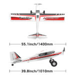⁦VolantexRC Trainstar Ascent 1400mm Plane (PNP)⁩ - الصورة ⁦5⁩