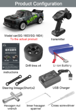 ⁦Baron SG 1603-Pro Brushless 60km/h Upgraded RTR 1/16 2.4G 4WD RC Car Drift in Kuwait⁩ - الصورة ⁦11⁩