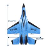 ⁦FX820 RC Airplane Toy EPP Foam Electric 2 CH Remote Control SU-35 Tail Pusher QUADC0PTER Glider Model for Children⁩ - الصورة ⁦4⁩