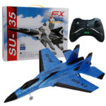 FX820 RC Airplane Toy EPP Foam Electric 2 CH Remote Control SU-35 Tail Pusher QUADC0PTER Glider Model for Children