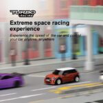 ⁦1:76 Turbo Racing Mini Car, Radio Remote Control Micro Car, Racing Experience Car with 2 Replaceable Body Shell, Anti-Stress Desk RC Car⁩ - الصورة ⁦6⁩