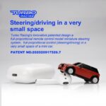 ⁦1:76 Turbo Racing Mini Car, Radio Remote Control Micro Car, Racing Experience Car with 2 Replaceable Body Shell, Anti-Stress Desk RC Car⁩ - الصورة ⁦5⁩