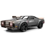 16303 1/16 2.4g Rc Car 4wd Electric High Speed Drift Vehicle Flat Running Muscle Car With Retro Led Light