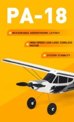 ⁦FMS 540mm PA-18 Super Cub RTF Plane with Stability System⁩ - الصورة ⁦7⁩