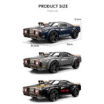 ⁦16303 1/16 2.4g Rc Car 4wd Electric High Speed Drift Vehicle Flat Running Muscle Car With Retro Led Light⁩ - الصورة ⁦8⁩