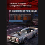 ⁦16303 1/16 2.4g Rc Car 4wd Electric High Speed Drift Vehicle Flat Running Muscle Car With Retro Led Light⁩ - الصورة ⁦3⁩