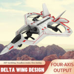 ⁦Fighter Stunt RC Airplane -RC Plane, 2.4GHz Remote Control Airplane, 360° Stunt Spin Remote & Light RC Airplane, Drop-Resistant Fighter Glider Airplane Hobby Toy⁩ - الصورة ⁦15⁩