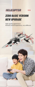 ⁦Fighter Stunt RC Airplane -RC Plane, 2.4GHz Remote Control Airplane, 360° Stunt Spin Remote & Light RC Airplane, Drop-Resistant Fighter Glider Airplane Hobby Toy⁩ - الصورة ⁦7⁩