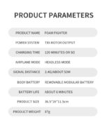 ⁦Fighter Stunt RC Airplane -RC Plane, 2.4GHz Remote Control Airplane, 360° Stunt Spin Remote & Light RC Airplane, Drop-Resistant Fighter Glider Airplane Hobby Toy⁩ - الصورة ⁦10⁩