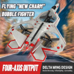 ⁦Fighter Stunt RC Airplane -RC Plane, 2.4GHz Remote Control Airplane, 360° Stunt Spin Remote & Light RC Airplane, Drop-Resistant Fighter Glider Airplane Hobby Toy⁩ - الصورة ⁦6⁩