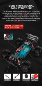⁦SUBIDA S909 1:16 35+KM/H RC Car 4WD Off-Road Vehicle Truck Toys in Kuwait⁩ - الصورة ⁦5⁩