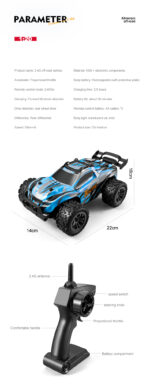 ⁦S913 Electric Mini High Speed RC Car 1/20 Scale 2.4GHz 20km/H Remote Control Toy Car⁩ - الصورة ⁦9⁩