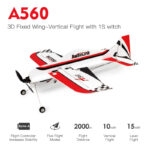 Radiolink A560 3D RC Airplane with Byme-A Gyro Flight Controller Ready to Fly (RTF)