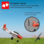 ⁦VolantexRC Mini T28 Trojan 4-Ch Beginner Airplane with Xpilot Stabilizer / One-key Aerobatic RTF in Kuwait⁩ - الصورة ⁦8⁩