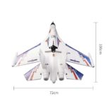 ⁦J-11 750mm Wingspan EPO Fighter RC Airplane RC Airplane RTF⁩ - الصورة ⁦3⁩