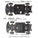 ⁦Nissan GTR 1/10 2.4G 4WD RC Car Electric On-Road Drift Vehicles RTR⁩ - الصورة ⁦3⁩