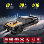 ⁦SC16A04  4WD 1/16 Drift RC Car Spray LED Light 18km/h Toys for Boy Kids Children Gifts in Kuwait⁩ - الصورة ⁦4⁩