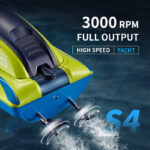 ⁦S4 2.4G RC Boat - High Speed LED Light Speedboat, Waterproof 15km/h for Lakes & Pools - Perfect Remote Control Toy for Kids & Adults in Kuwait⁩ - الصورة ⁦7⁩