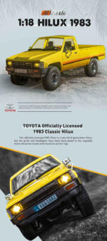 ⁦FMS 1:18 TOYOTA Hilux RTR Yellow⁩ - الصورة ⁦5⁩