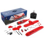 ⁦WLtoys XK A300 RC Airplane, 4 Channel Brushless Remote Control Airplane, 2.4GHz RC Aircraft Fighter with 3D/6G Mode, Easy to Fly for Beginners and Adults (Red)⁩ - الصورة ⁦3⁩