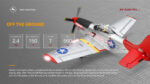 ⁦WLtoys XK A280 RC P51 4CH Airplane 3D/6G Fixed Wing Brushless Motor plane⁩ - الصورة ⁦8⁩
