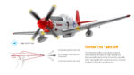 ⁦WLtoys XK A280 RC P51 4CH Airplane 3D/6G Fixed Wing Brushless Motor plane⁩ - الصورة ⁦3⁩
