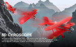 ⁦WLtoys XK A300 RC Airplane, 4 Channel Brushless Remote Control Airplane, 2.4GHz RC Aircraft Fighter with 3D/6G Mode, Easy to Fly for Beginners and Adults (Red)⁩ - الصورة ⁦5⁩