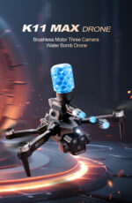 ⁦New K11Max Professional Drone Water Bomb Quadcopter Brushless Motor 8k Three Camera obstacle avoidance remote control drone toys⁩ - الصورة ⁦4⁩