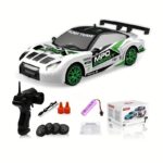 ⁦RC Drift Car 1/24 2.4GHz 4WD Remote Control Sport Racing On-Road Vehicle with LED Light⁩ - الصورة ⁦3⁩