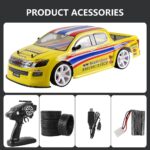 ⁦RC Car Drift Car 1:10 Scale Racing Car Truck Model Toys Playset for Kids⁩ - الصورة ⁦5⁩