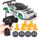 ⁦RC Drift Car 1/24 2.4GHz 4WD Remote Control Sport Racing On-Road Vehicle with LED Light⁩ - الصورة ⁦2⁩