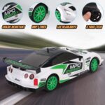 ⁦RC Drift Car 1/24 2.4GHz 4WD Remote Control Sport Racing On-Road Vehicle with LED Light⁩ - الصورة ⁦6⁩