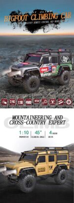 ⁦NEW HB ZP1005/1006 1/10 4WD RC Car Truck LED Light RTR Outdoor Toys⁩ - الصورة ⁦2⁩