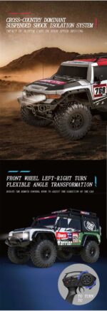 ⁦NEW HB ZP1007/1008 1/10 4WD RC Car Truck LED Light RTR Outdoor Toys⁩ - الصورة ⁦2⁩