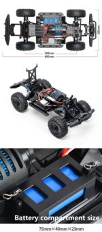 ⁦NEW HB ZP1003/1004 1/10 4WD RC Car Truck LED Light RTR Outdoor Toys⁩ - الصورة ⁦2⁩