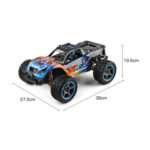⁦WLtoys High-Speed RC 104019 1:10 55KM/H Off-Road Racing  Brushless Motor Metal Chassis⁩ - الصورة ⁦6⁩