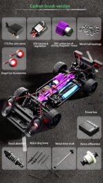 ⁦ZLL Beast SG216MAX High Performance 1/16 Scale 4WD RC Drift Car with Brushless Motor, LED Lights⁩ - الصورة ⁦4⁩