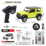 ⁦SUZUKI JIMNY HG4 53 Pro 1/16, LED Lights, Sound, Smoke, Off-Road Climbing Truck RTR Full Proportional Control⁩ - الصورة ⁦5⁩