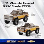 ⁦FMS 1/10 RC Crawler FCX10 Chevrolet K5 Blazer RC Pickup Truck Hobby Offroad DIG/4WD/FWD 11CH RC for Adults⁩ - الصورة ⁦2⁩