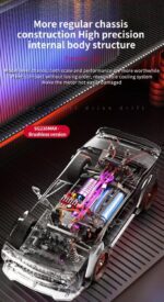 ⁦ZLL Beast SG216MAX High Performance 1/16 Scale 4WD RC Drift Car with Brushless Motor, LED Lights⁩ - الصورة ⁦7⁩