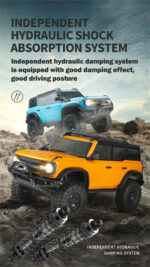 ⁦HB Toys RTR R1001 1/10 4WD RC Car Full Proportional Rock Crawler LED Light 2 Speed Off-Road Climbing Truck Vehicles Models Toys⁩ - الصورة ⁦4⁩