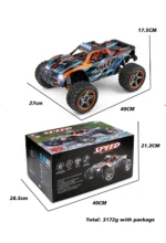 ⁦WLtoys 104009 1:10 High Speed Racing Remote Control Car Brushed 45KM/H 4WD Large Alloy Electric Remote Control⁩ - الصورة ⁦4⁩