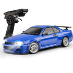 LDRC 1899 LD1899 RTR 1/18 2WD metal shell RWD RC Car Drift GTR R34 with Gyro LED Light On-Road Full Proportional Alloy