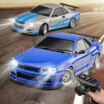 ⁦LDRC 1899 LD1899 RTR 1/18 2WD metal shell RWD RC Car Drift GTR R34 with Gyro LED Light On-Road Full Proportional Alloy⁩ - الصورة ⁦4⁩