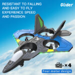 ⁦ZLL SG100Pro RC Airplane EPP 4CH Fixed Wing Headless Mode Speed Switching 360° Stunt Tumble Training RC Drone Toys⁩ - الصورة ⁦12⁩
