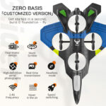 ⁦ZLL SG100Pro RC Airplane EPP 4CH Fixed Wing Headless Mode Speed Switching 360° Stunt Tumble Training RC Drone Toys⁩ - الصورة ⁦6⁩