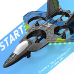 ZLL SG100Pro RC Airplane EPP 4CH Fixed Wing Headless Mode Speed Switching 360° Stunt Tumble Training RC Drone Toys