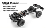 ⁦FCX18 FMS 1/18 Hummer EV RC Crawler, RC Pick-up Truck, RC Rock Crawler (Black)⁩ - الصورة ⁦5⁩