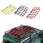 1/18 RC Elastic Luggage Net,  Elastic Luggage Roof Rack Net with Hooks Stretchable Simulation Accessory for 1/18  RC Crawler Truck Car small size