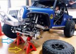 ⁦RC Jack Stand, Exquisite RC Car Lifting Jack Height Mini Steel Material For 1/10 RC Crawler⁩ - الصورة ⁦2⁩